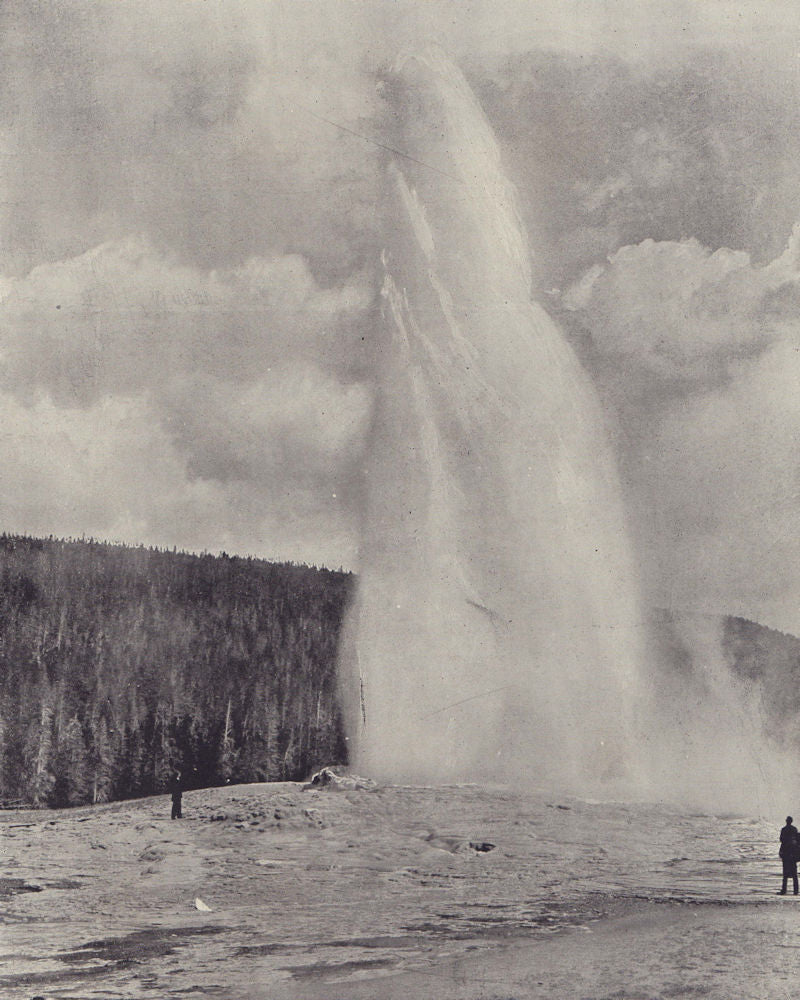 The Geysers of Yellowstone Park. Wyoming. STODDARD 1895 old antique print